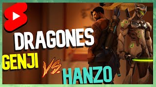 🐉 Genji vs Hanzo  Shimada Brothers animated Shorts overwatch [upl. by Bevash380]