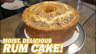 Rum Cake Recipe  Moist and Delicious [upl. by Eiruam374]