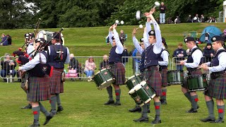 Perth and District Pipe Band in Grade 4A finals at 2024 British Pipe Band Championships in Forres [upl. by Akinahs]