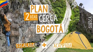 QUÉ HACER en SUESCA Cundinamarca plan de 2 DÍAS  Escalada y acampada [upl. by Oht682]