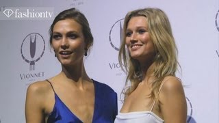 Karlie Kloss amp Anja Rubik Celebrate Vionnets 100th Anniversary in Paris  FashionTV [upl. by Barrie156]