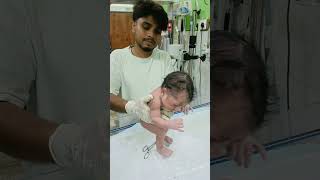 Newborn baby after birth crying motivation vedio virals nursing work gnm [upl. by Free970]