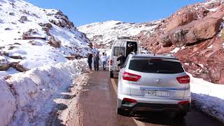 Snow in Morocco My ride to Oukaïmeden [upl. by Cris301]