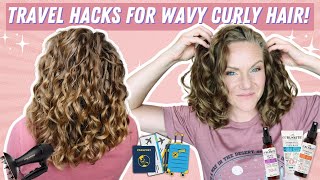 Haircare Tips And Tricks For Curly Hair While Travelling [upl. by Lacim]