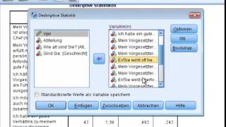 Deskriptivstatistische Analyse von Fragebogendaten [upl. by Ahsytal]