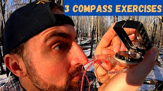 3 Exercises Learning How to Use A Compass for Orienteering [upl. by Jedthus]