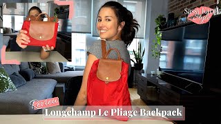 Review Longchamp Le Pliage Backpack I 4 Year Update  What Fits Inside  Try On [upl. by Camel]