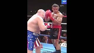 The BIGGEST Boxer Ever Butterbean shorts boxing [upl. by Anivid]