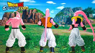 DRAGON BALL Sparking ZERO  New Super Buu All Forms Gameplay Complete Moveset [upl. by Kotz357]