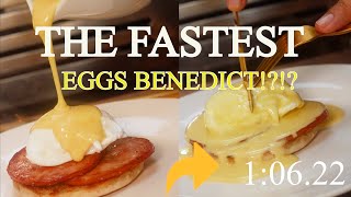 Made The Fastest Eggs Benedict Before Work [upl. by Hu]