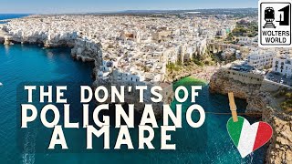 Polignano a Mare Puglia  Italy l Drone Video 4K [upl. by Eelsnia]