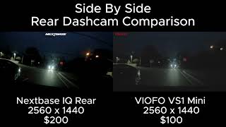 Nextbase IQ Rear vs VIOFO VS1 Mini Dashcam Comparison [upl. by Darian]