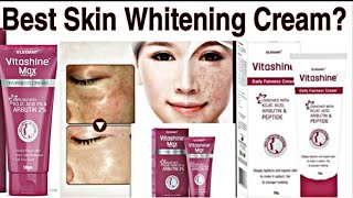 Best Skin Whitening Cream  VitaShine MAX fairness cream Complet Review  Spotless amp glowing skin [upl. by Iborian]