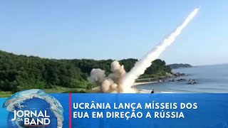 Ucrânia lança mísseis dos EUA em direção a Rússia  Jornal da Band [upl. by Viviyan328]