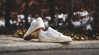 Adidas Forum 84 Low ADV quotChalk Whitequot Review amp OnFeet [upl. by Enoved]