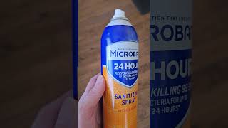 MICROBAN 24 Hour Disinfectant Sanitizing Spray Citrus Scent Vertical [upl. by Melisse]