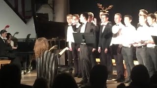 Florian Wagners Solo Vocal Performance with Bigband and Background Choir Christmas Concert 2017 [upl. by Nylrem]