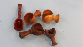 Sam Makes a Scoop woodturning [upl. by Cobby]