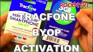 TRACFONE ACTIVATION QUICK SETUP BYOP SMARTPHONE [upl. by Quint]