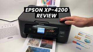 REVIEW of the Epson Expression Home XP4200 Printer [upl. by Dnalyram]