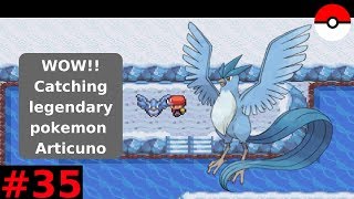 35 WALKTHROUGH POKEMON FIRE RED VERSION Catching rare Pokémon ARTICUNO [upl. by Odlo]