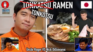 179 Japanese React to Uncle Roger Review NICK DIGIOVANNI Ramen Masterchef Finalist [upl. by Neellek]