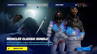 MONCLER CLASSIC BUNDLE RAVEN SKIN RETURN TO THE FORTNITE ITEM SHOP STILL NEED IT CODE OUTSIDER [upl. by Bithia]