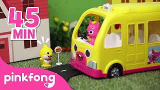 Car Town Special🚌 Car Videos  Compilation  Pinkfong Songs amp Stories for Children [upl. by Anrak]