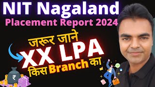 NIT Nagaland Placements Report 2024 BTech CSE Package MTech Best BTech Branch in NIT Nagaland [upl. by Aehta]