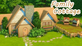 Cozy Family Cottage  Sims 4 Speed Build No cc [upl. by Airet]