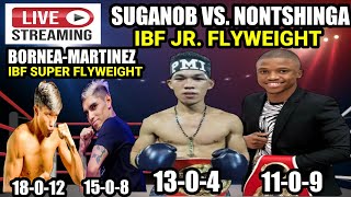 SUGANOB VS NONTSHINGA IBF JR FLY  BORNEA VS MARTINEZ IBF SUPER FLY [upl. by Alyek743]