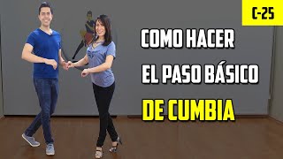 COMO BAILAR CUMBIA  PASO BÁSICO 🔥 CRUZADO [upl. by Werbel]