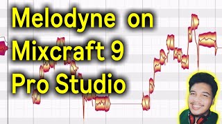 Melodyne on Mixcraft 9 Pro Studio [upl. by Naneik628]