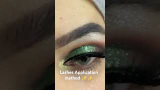 HowApply False eyelashes in seconds✨✨makeup eyemakeup lashes ytshorts viralshorts mashallah [upl. by Adnov367]