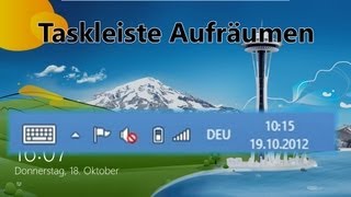 Windows 8 und 81 Taskleiste aufräumen HerrTechNews [upl. by Lerim]