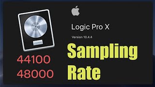 Logic Pro X  How to Change Sampling Rate English Audio [upl. by Fanning19]