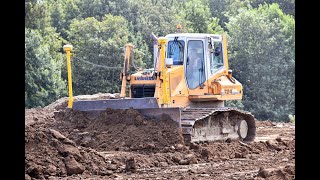 Liebherr PR724 dozer stripping soils [upl. by Jacquelin]