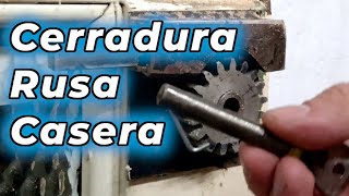 CERRADURA RUSA CASERA  La cerradura anti ganzuas [upl. by Anaigroeg712]