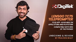 Review by Praveen Bhat  LENSGO TC7S Teleprompter for Phones amp Tablets  A Portable Inscriber  2024 [upl. by Sascha]