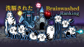 Battle Cats Brainwashed Cats Showcase amp Ranking [upl. by Keven598]