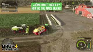 tutorial 🌽 picado de maíz y ensilaje  cornsilage Tutorial fs25 🌾 [upl. by Alfonse60]