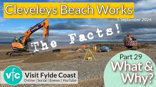 Cleveleys Beach Works Update  THE FACTS  Filmed 5 Sept 2024 [upl. by Bohon]