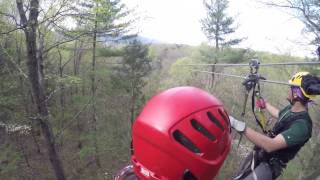 Adventure Zipline at Shenandoah State Park  Zip the Park  SHOT ON GOPRO [upl. by Eissalc515]