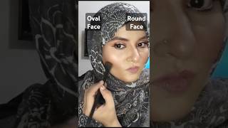 Round vs Oval Face contour shortsviral viralvideo [upl. by Feldstein882]