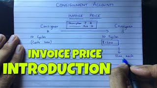 Consignment Account  Invoice Price  Financial Accounting  By Saheb Academy [upl. by Loats88]