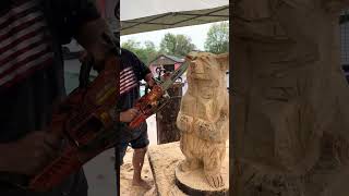 Chainsaw Carving live at Soergel Orchards [upl. by Auberon183]