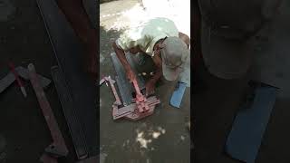 Alat pemotong keramik granite manual tile cutter tukang keramik granite [upl. by Nihcas]