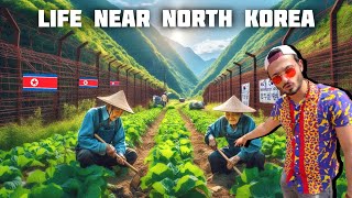 Hidden village just meters from NORTH KOREA 🇰🇵 [upl. by Norrv]