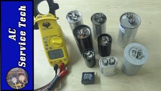 Testing and Checking the MFD uF rating of HVAC Capacitors Start Capacitors and Run Capacitors [upl. by Razaile]