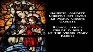 Gaudete Christus est natus  Christmas Carol with lyrics [upl. by Anneirb734]